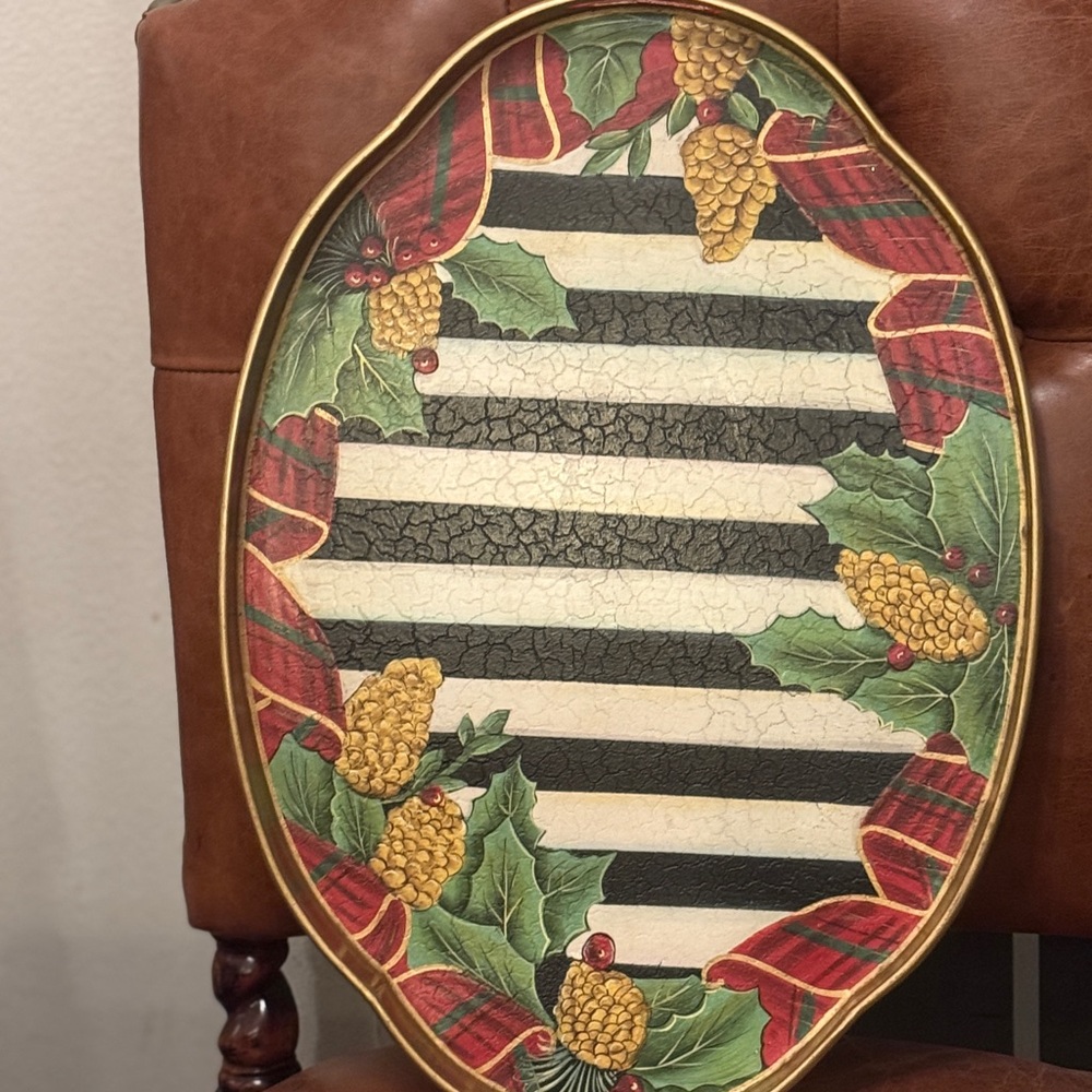 Mackenzie Childs Xmas tray - Picture 4 of 4
